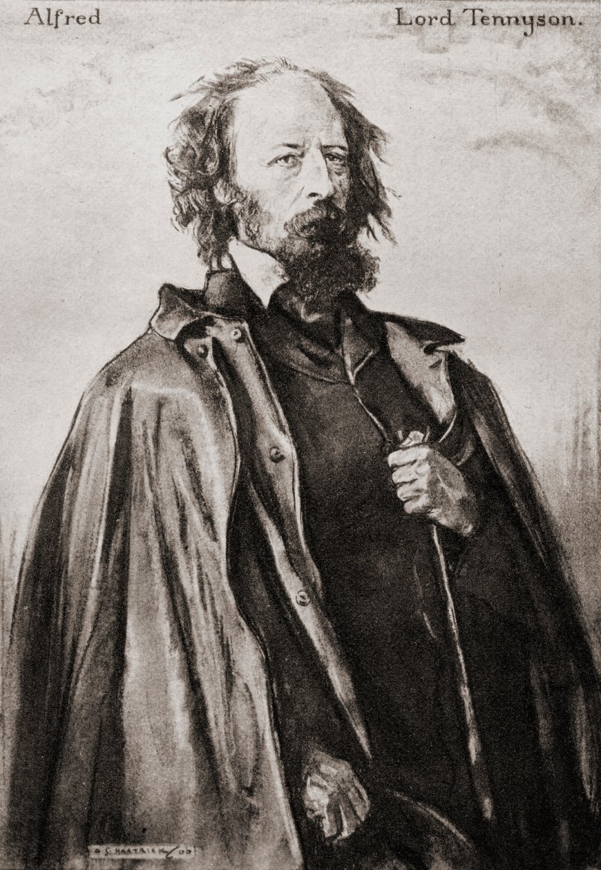 Tennyson (z Aldworth i Freshwater) Alfred Tennyson autorstwa Archibald Standish Hartrick