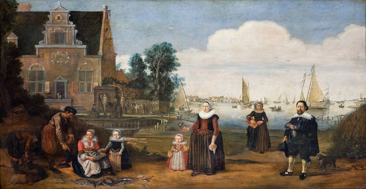 Portret rodziny, I tercja XVII wieku. autorstwa Arent Arentsz