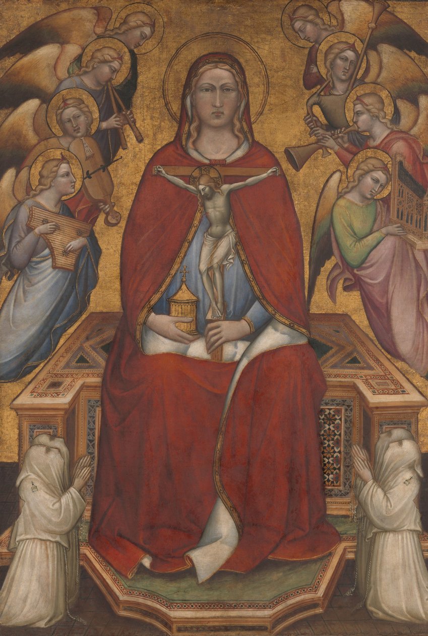 Św. Maria Magdalena trzymająca krucyfiks, ok. 1395-1400 autorstwa Aretino Luca Spinello or Spinelli