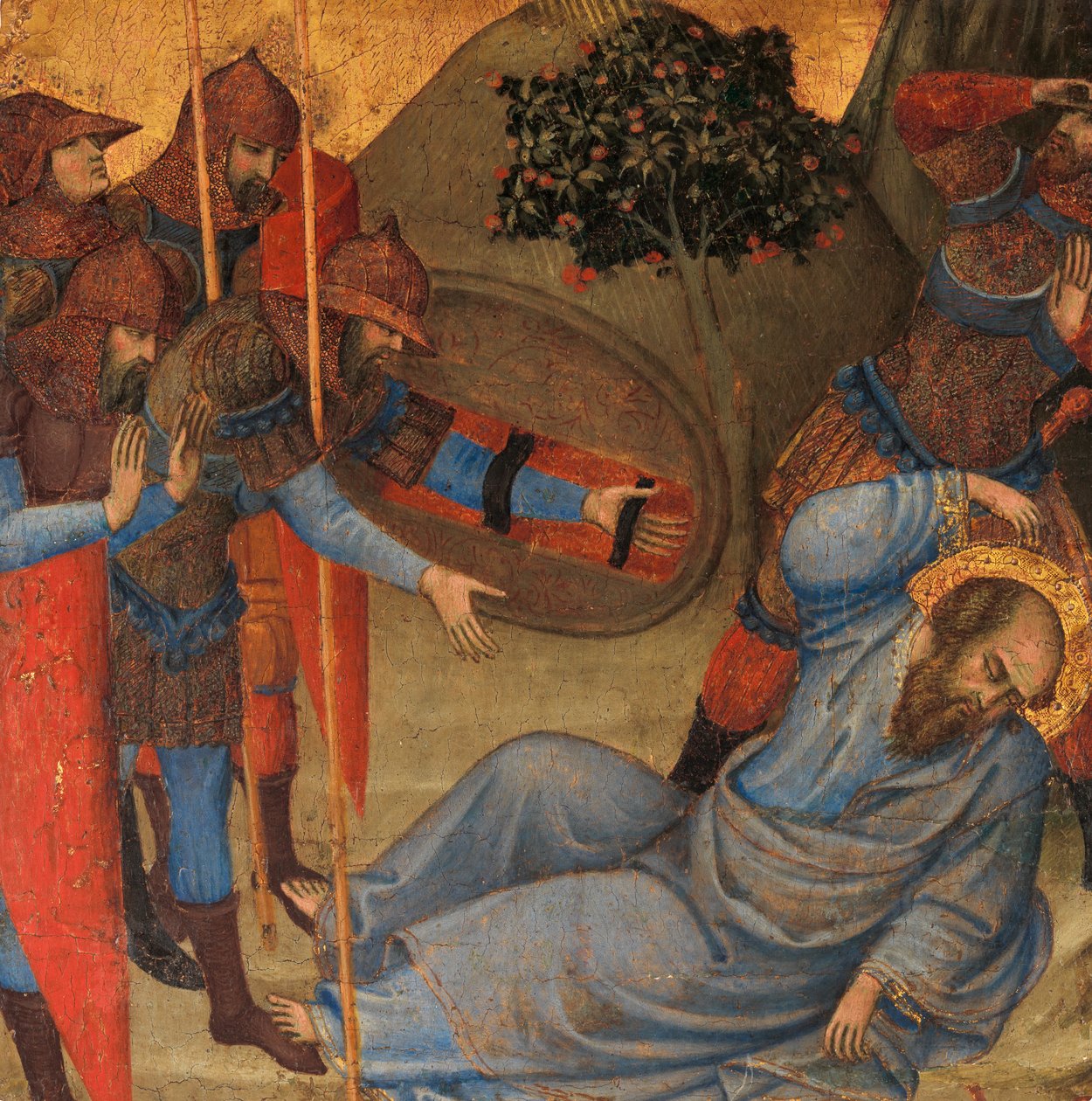 Nawrócenie św. Pawła, ca. 1391-92. autorstwa Aretino Luca Spinello or Spinelli