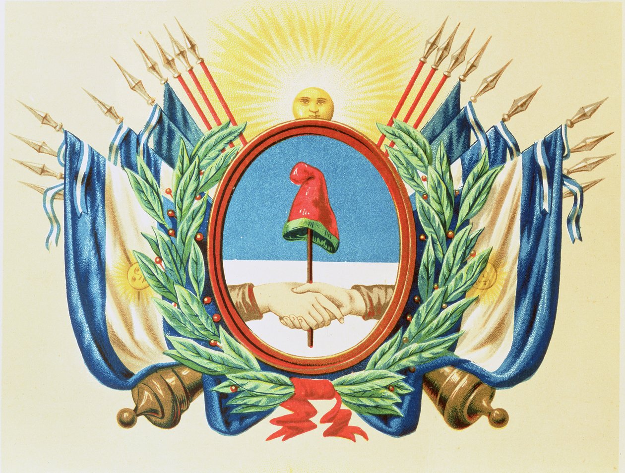 Tarcza Konfederacji Argentyny autorstwa Argentinian School