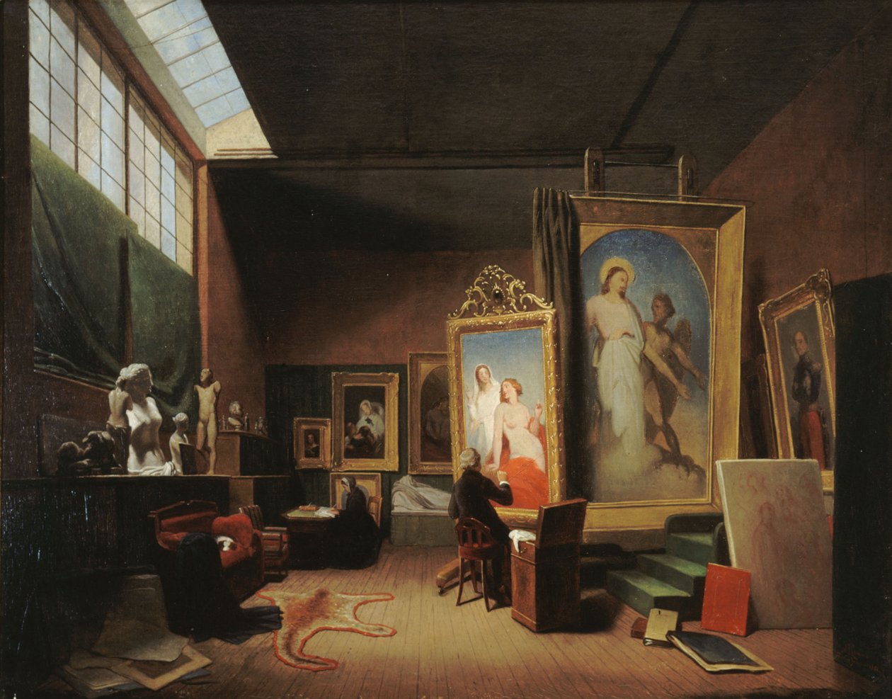 Atelier dAry Scheffer, rue Chaptal, 1851. autorstwa Arie Johannes Lamme