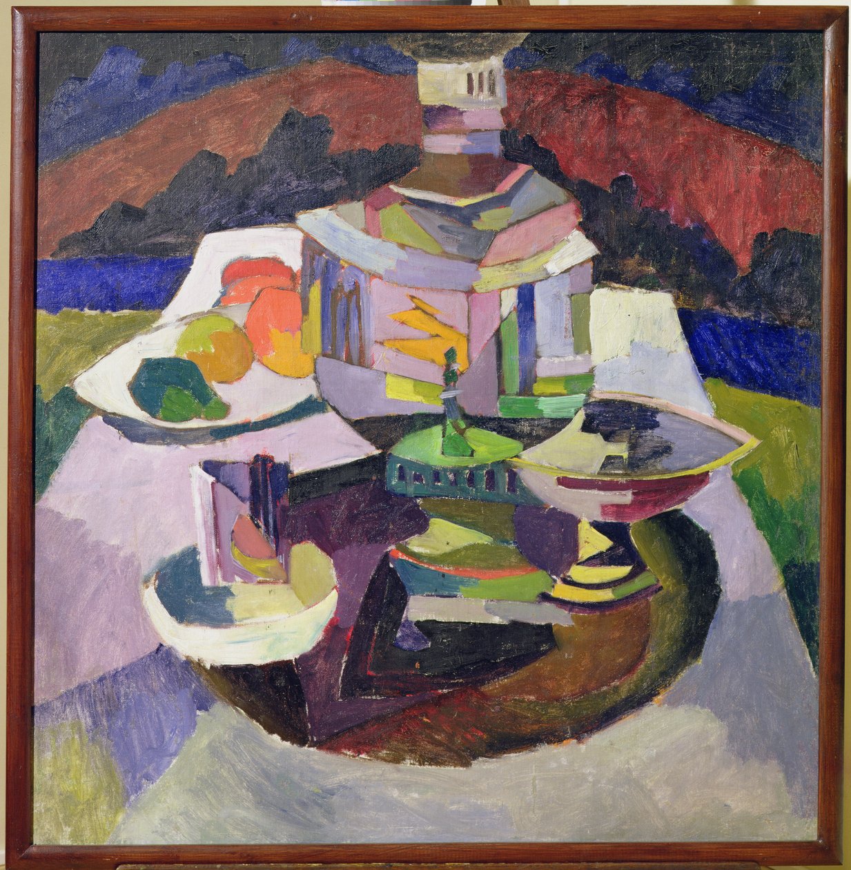 Martwa natura z Samowarem, 1913 autorstwa Aristarkh Vasilievic Lentulov