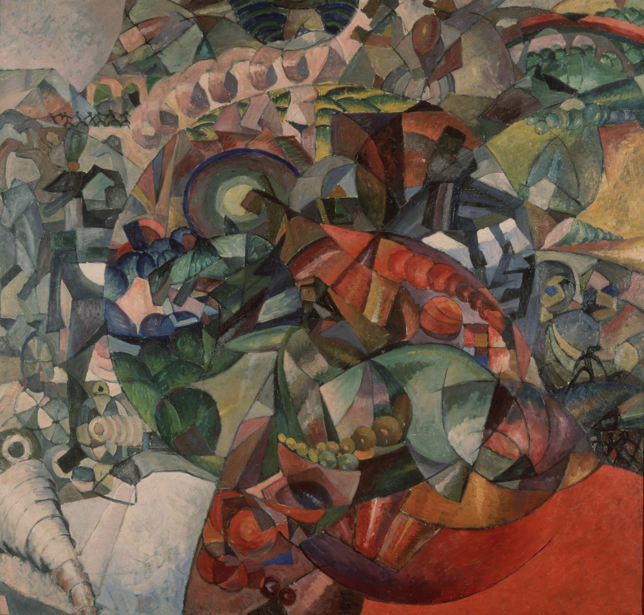 Alegoria Wojny Ojczyźnianej 1812, 1912 autorstwa Aristarkh Vasilievic Lentulov