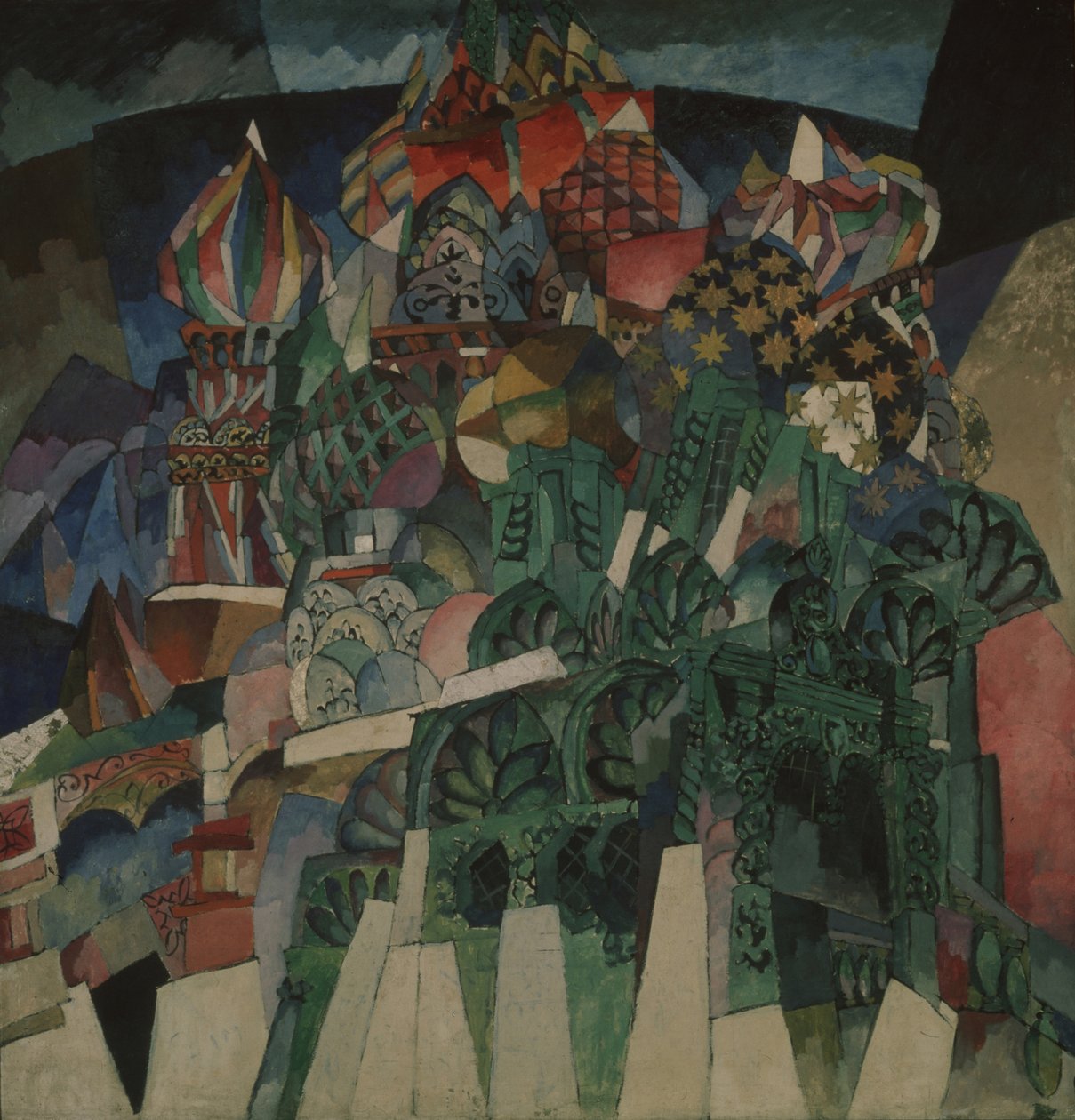 Katedra Bazylego, 1913 autorstwa Aristarkh Vasilievic Lentulov