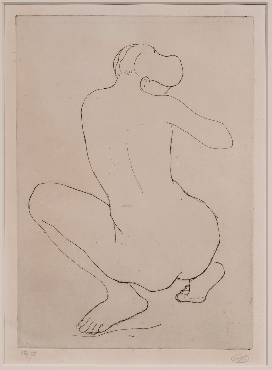 Przyczajona kobieta autorstwa Aristide Maillol