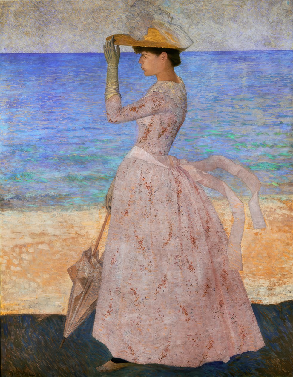 Kobieta z parasolką autorstwa Aristide Maillol