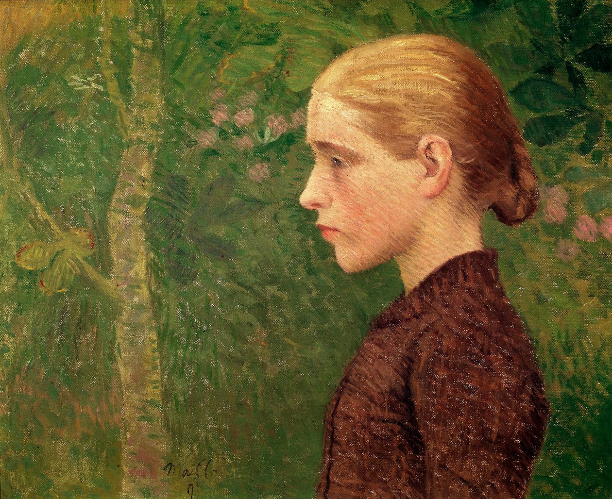 Popiersie młodego chłopa Malowidło autorstwa Aristide Maillola (1861-1944) 1891 nd. 46x55 cm Reims, Muzeum Sztuk Pięknych autorstwa Aristide Maillol