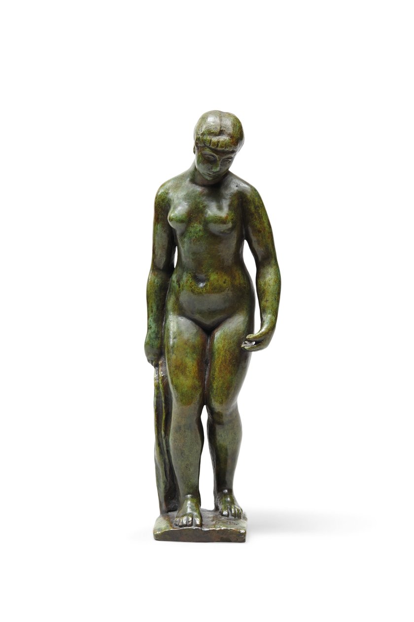 Stojąc przy draperii autorstwa Aristide Maillol