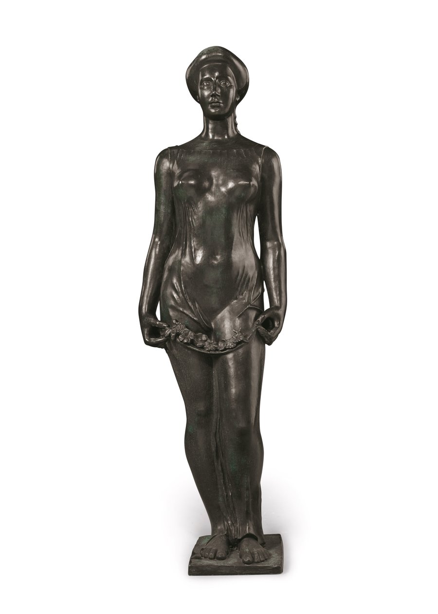Flore (brąz z czarno-zieloną patyną) autorstwa Aristide Maillol