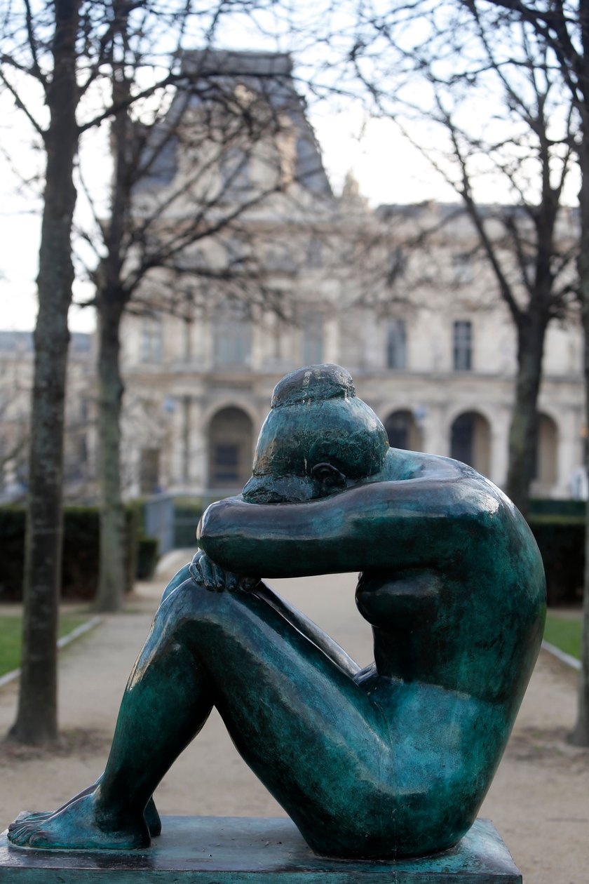 Ogród Tuileries, Aristide Maillol, Noc, Paryż, Francja (zdjęcie) autorstwa Aristide Maillol