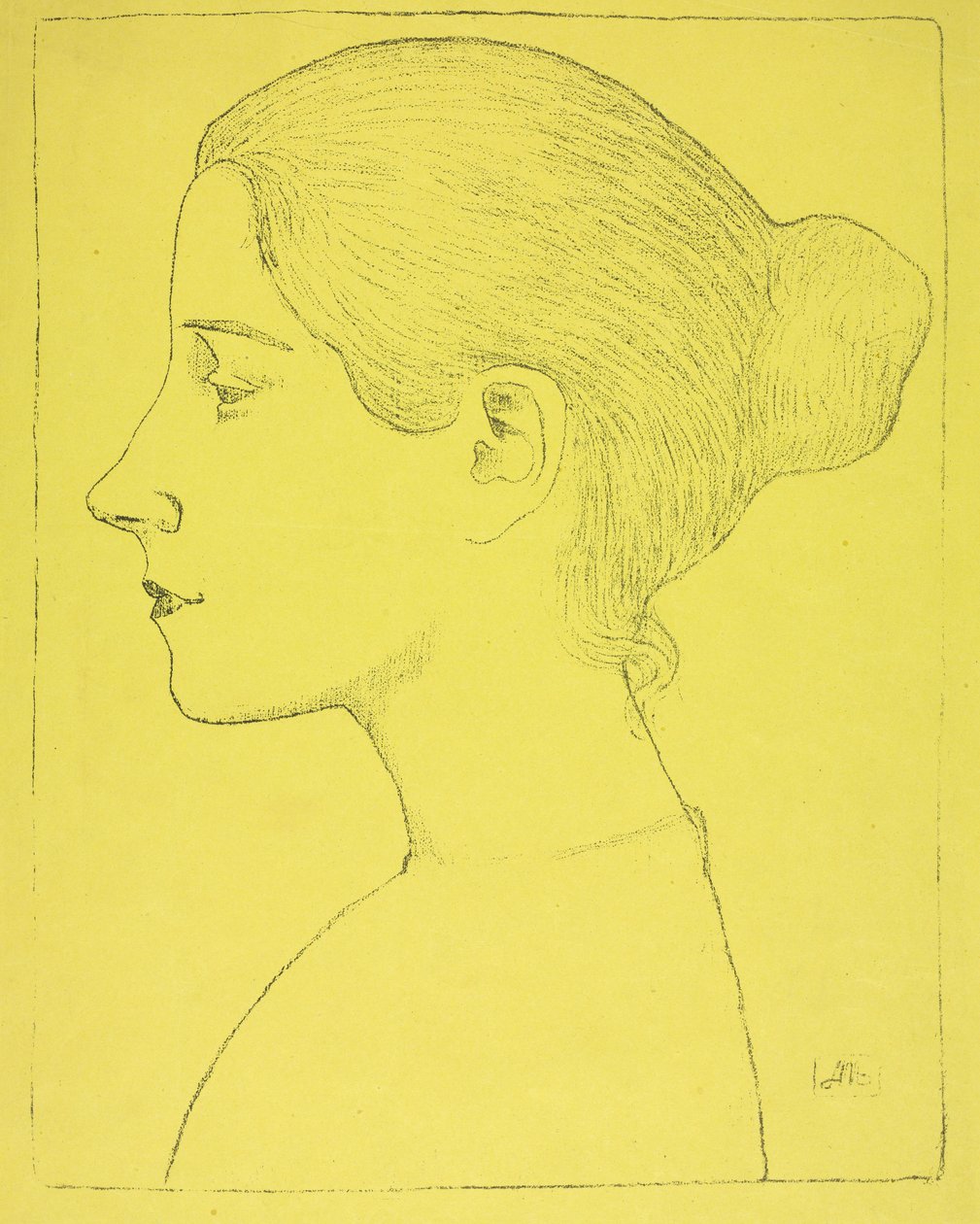 Porträt einer jungen Frau autorstwa Aristide Maillol