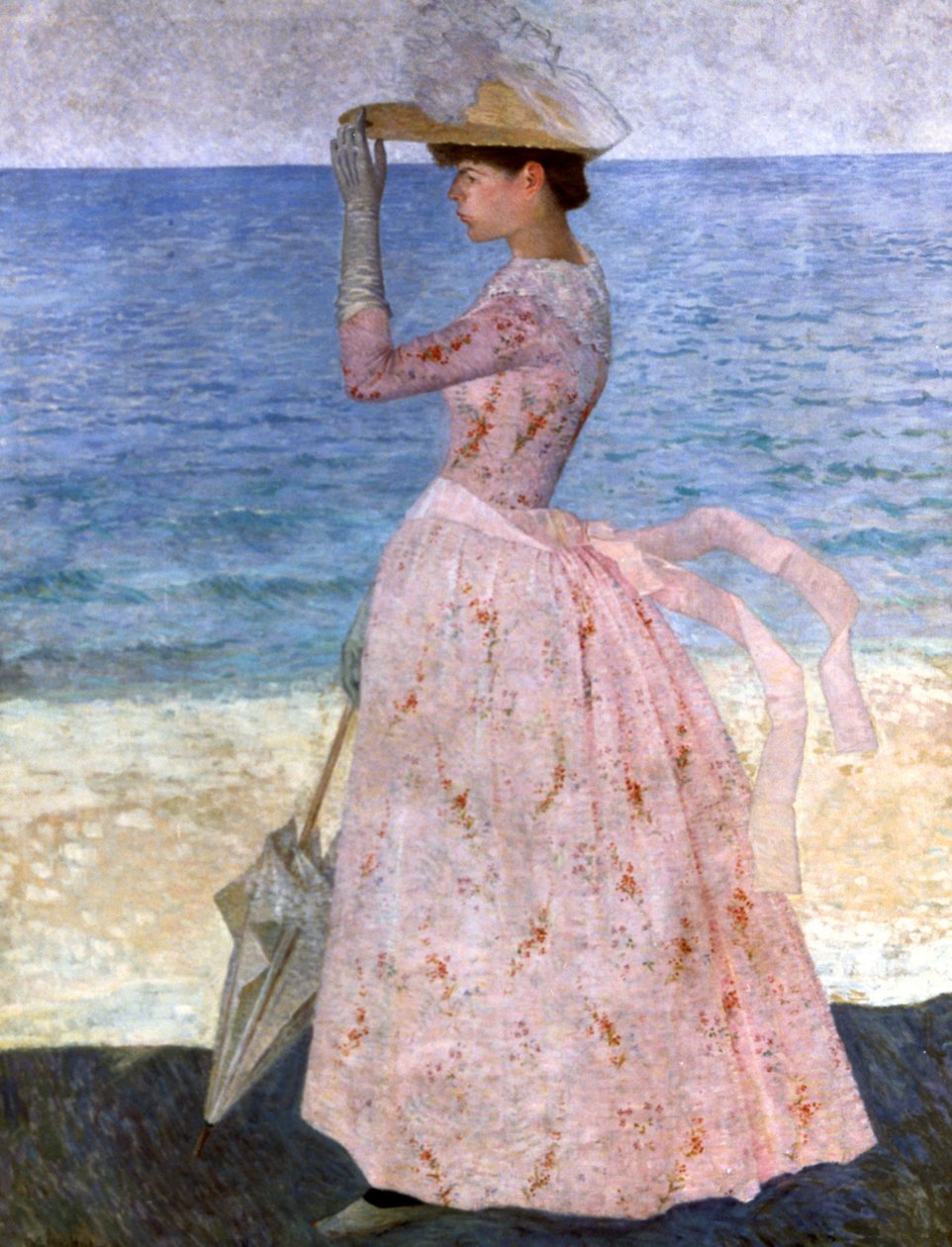 Kobieta z parasolką, 1900 autorstwa Aristide Maillol