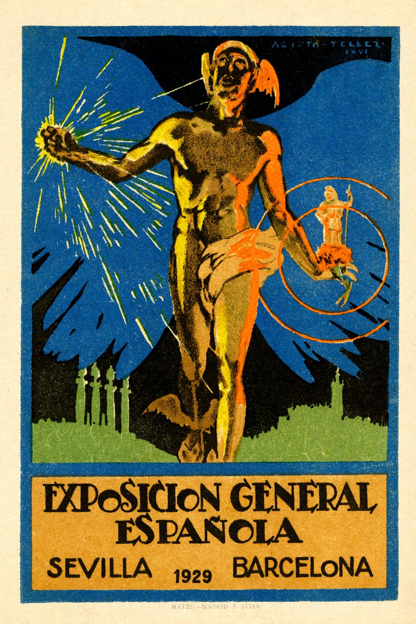 "Exposicion General Espñola" (Hiszpańska Wystawa Ogólna) autorstwa Aristo Tellez