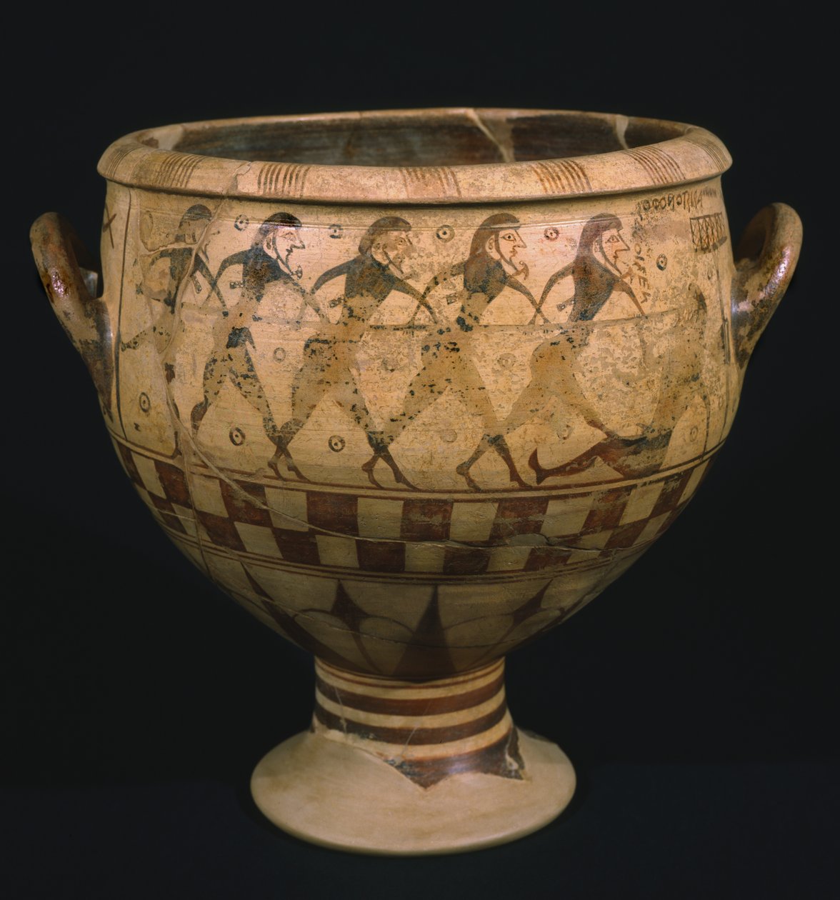 Krater z oślepiającym Polifemem Odyseusza (ceramiczny) autorstwa Aristonothos