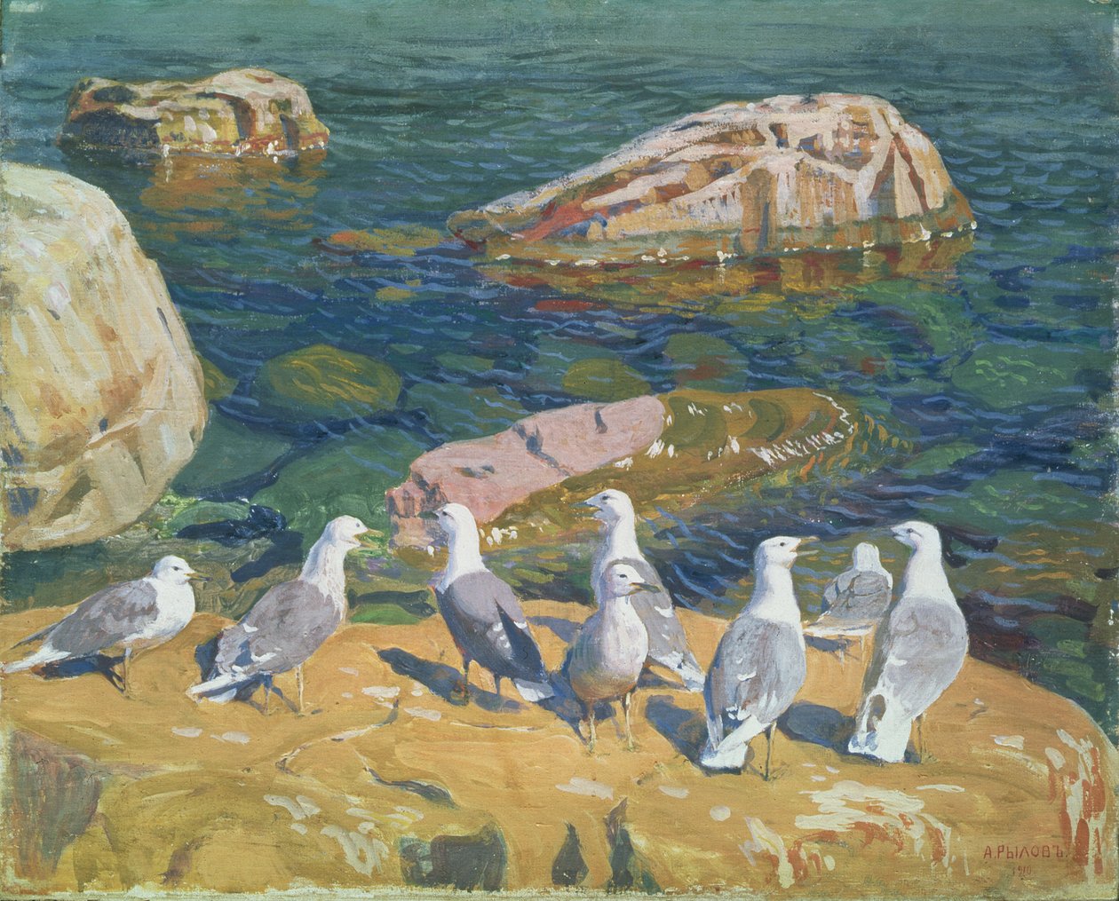 Mewy, 1910 autorstwa Arkadij Aleksandrovic Rylov