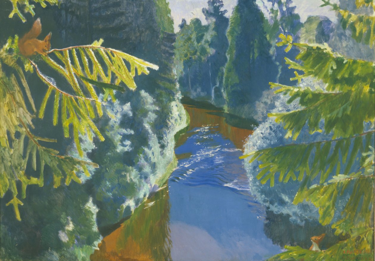 Rzeka Leśna, 1929 autorstwa Arkadij Aleksandrovic Rylov