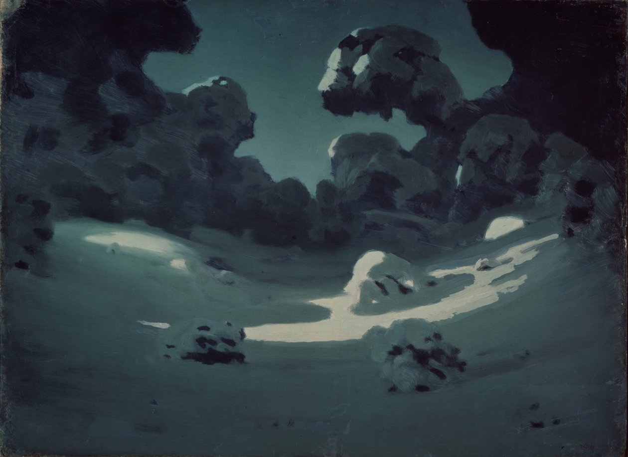 Plamy księżyca w drewnie. Zima 1898-1908 autorstwa Arkhip Ivanovich Kuindzhi