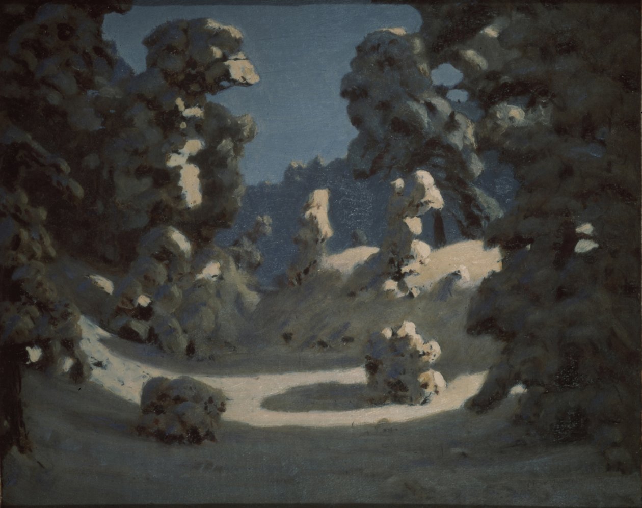 Plamy słoneczne na szronie, 1876-1890 autorstwa Arkhip Ivanovich Kuindzhi