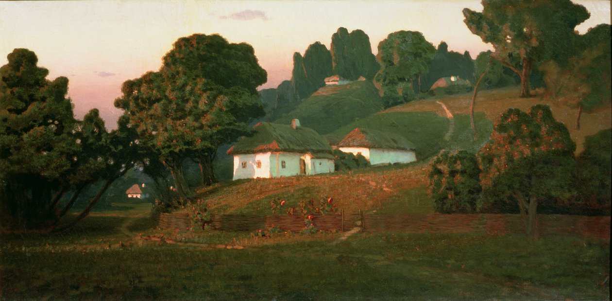 Wieczór na Ukrainie, 1878 autorstwa Arkip Ivanovic Kuindzi