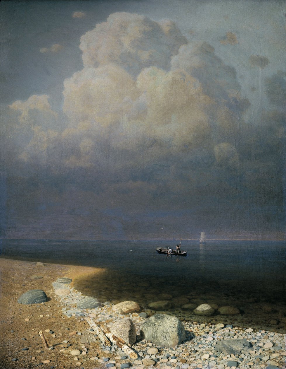 Jezioro Ładoga, 1873 autorstwa Arkip Ivanovic Kuindzi