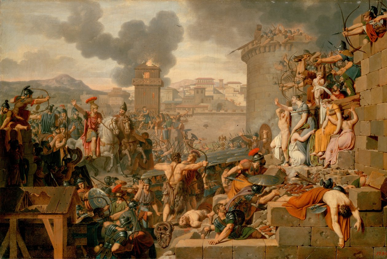 Metellus podnosi oblężenie autorstwa Armand Charles Caraffe