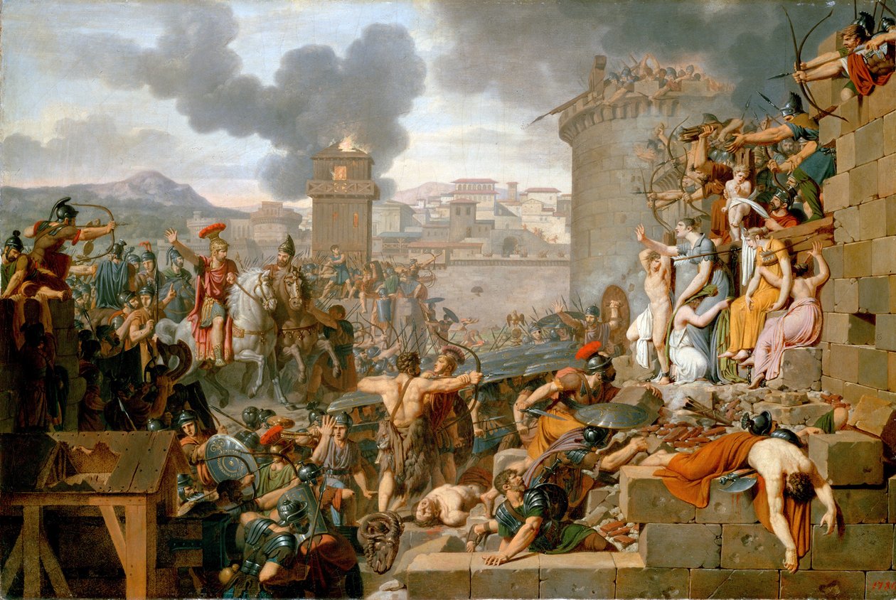 Metellus Raising Oblężenie”, przed 1805. autorstwa Armand Charles Caraffe