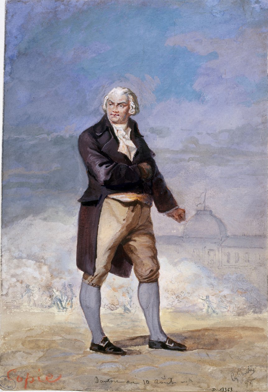Portret Georgesa Jacquesa Dantona 1759-1794, 1879. autorstwa Armand Cyboule