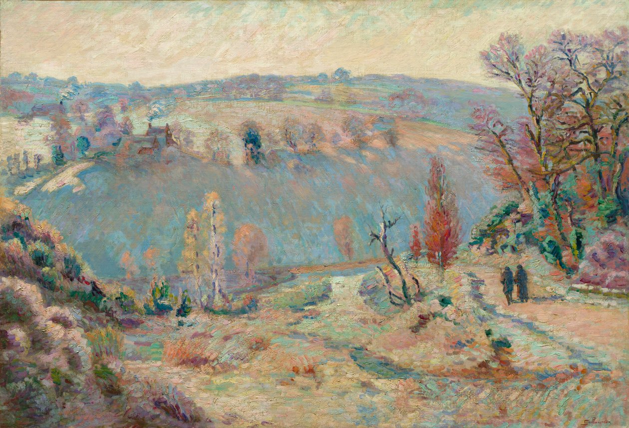 Dolina Sedelle w Pont Charraud: White Frost autorstwa Armand Guillaumin
