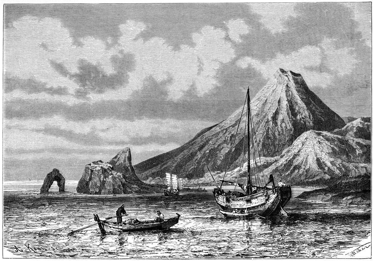 Przylądek Horner, Japonia, 1895. autorstwa Armand Kohl