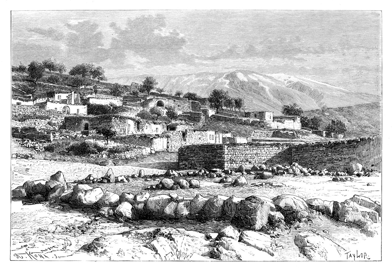Góra Hermon, Syria, 1895. autorstwa Armand Kohl