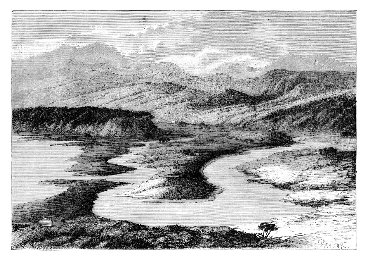 Dolina Dui, Sachalin, Rosja, 1895. autorstwa Armand Kohl