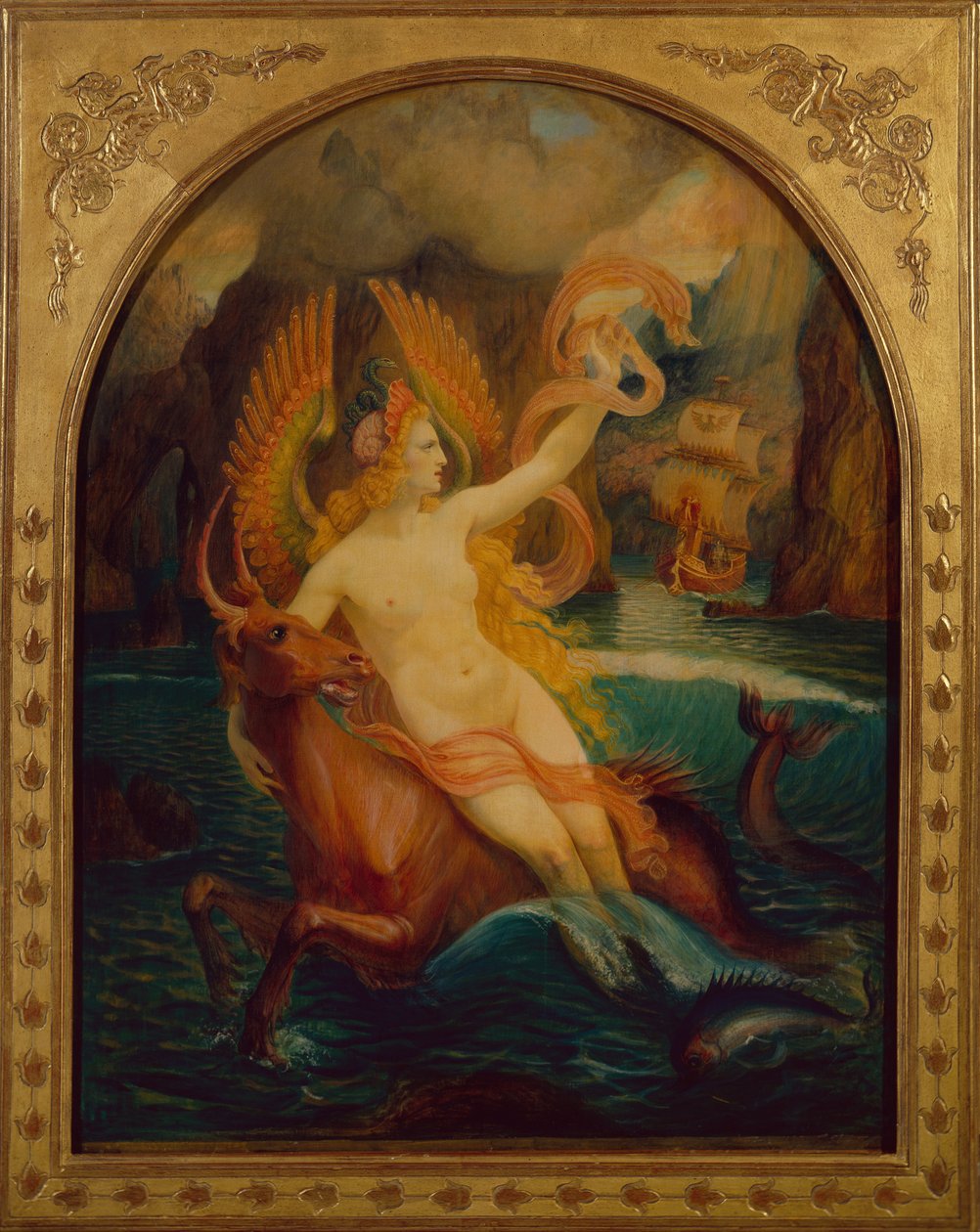 Syrena, ok.1897 (olej na płótnie) autorstwa Armand Point