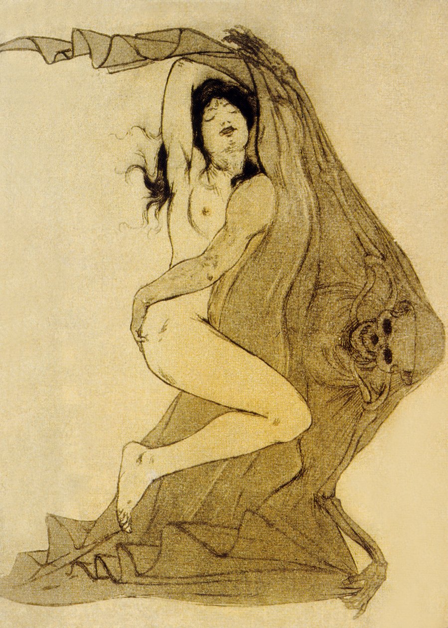 Ilustracja z Les Fleurs du Mal, wiersze Charlesa Baudelaire