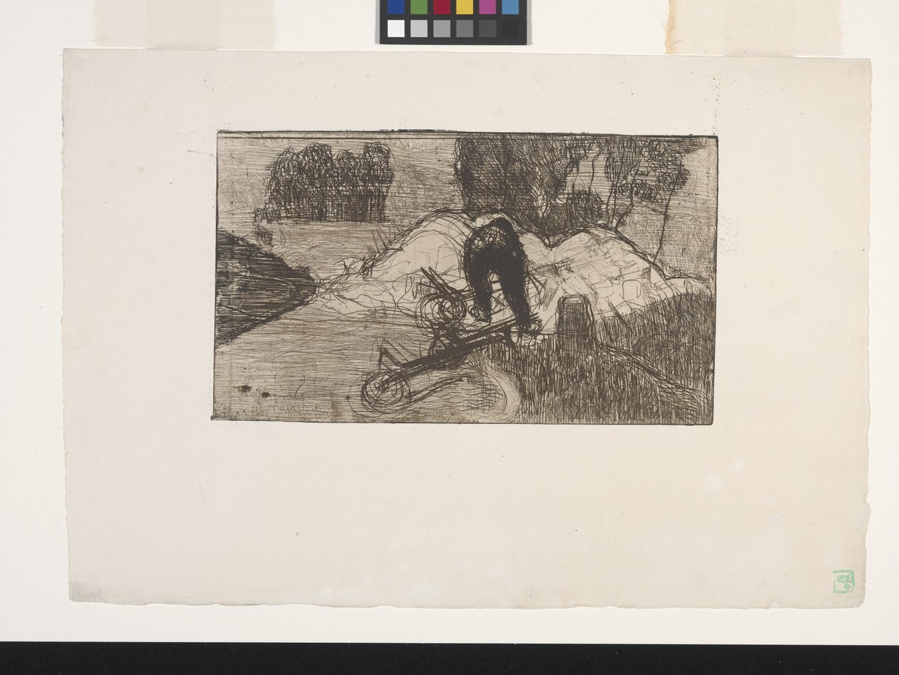 Le Debardeur (The Stevedore) (akwaforta) autorstwa Armand Séguin