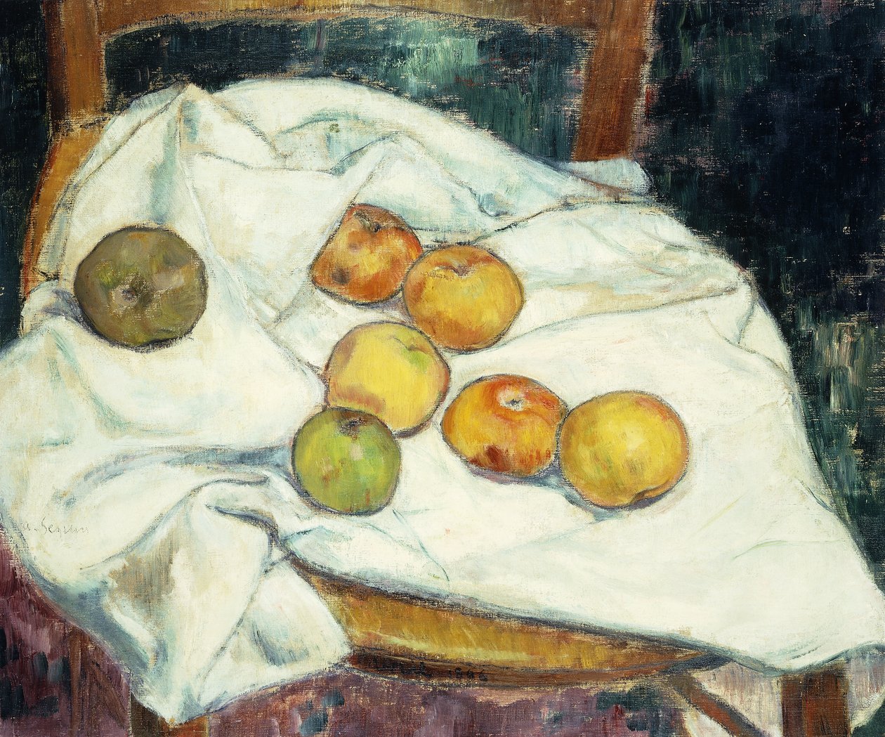 Martwa natura z jabłkami; Natura Morte aux Pommes, 1896 autorstwa Armand Séguin