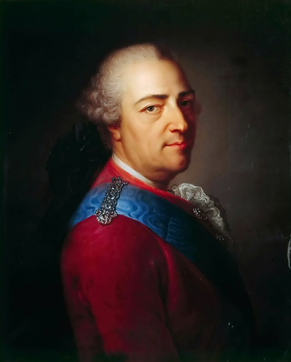 Portret króla Ludwika XV 1710-1774 autorstwa Armand Vincent de Montpetit
