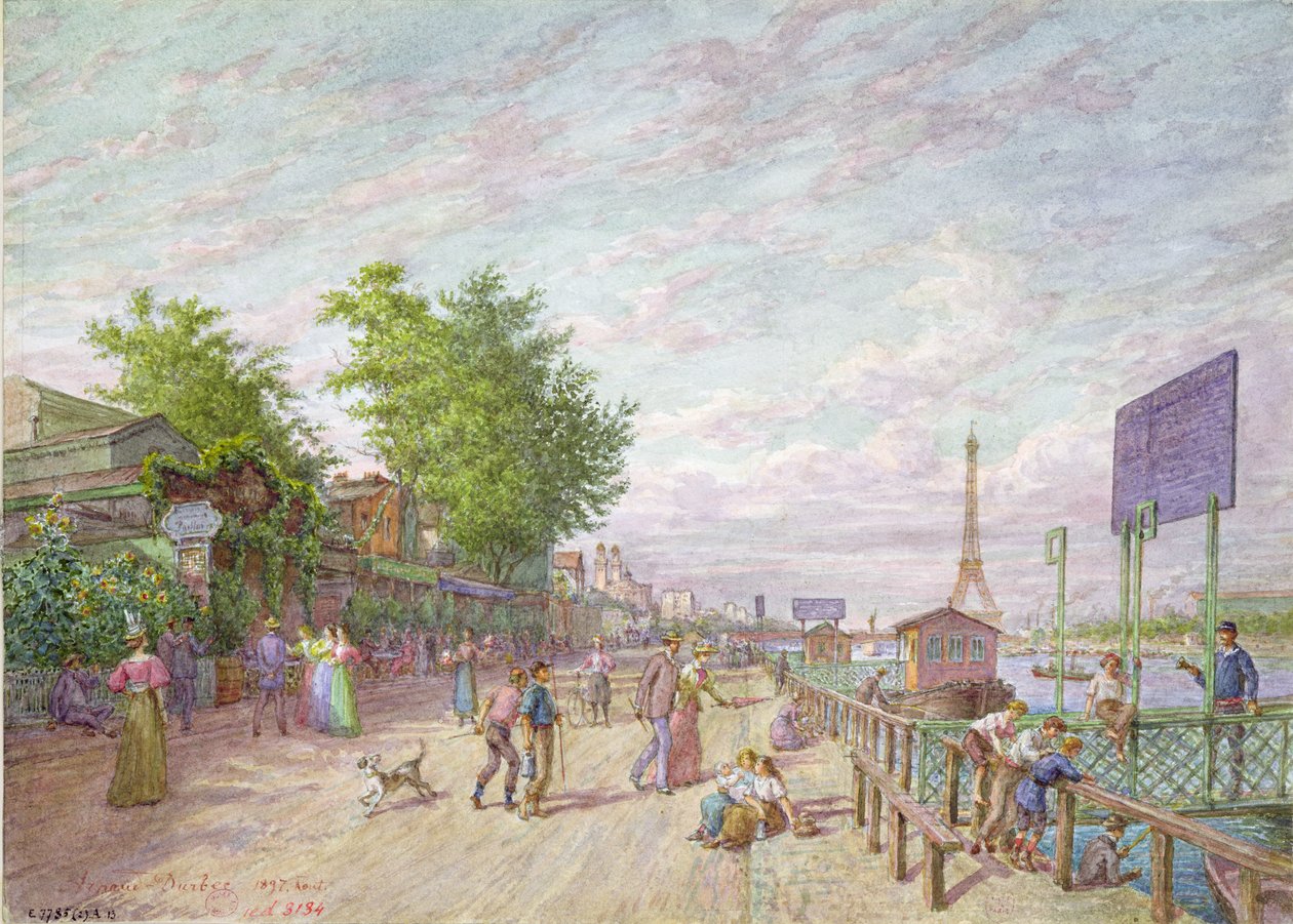 Quai du Point du Jour, Boulogne Billancourt, 1897 autorstwa Arnaud Durbec