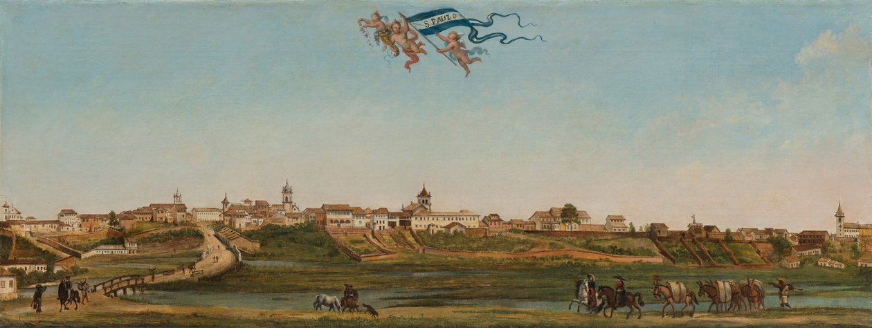 Panoramiczny widok Sao Paulo, 1821. autorstwa Arnaud Julien Pallière