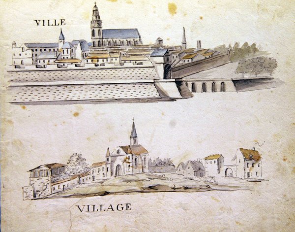 Ilustracje z „Księgi alfabetu francuskiego z 1814 roku”, wyd. autorstwa Charlesa Plante Fine Arts autorstwa Arnaud de Beauregard