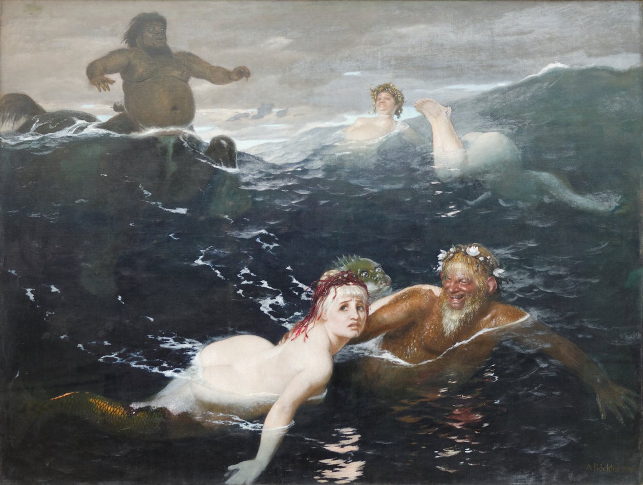 W grze Fal autorstwa Arnold Böcklin