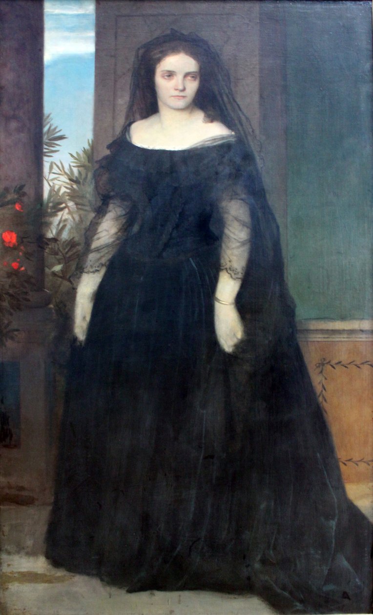 Portret aktorki Fanny Janauschek autorstwa Arnold Böcklin