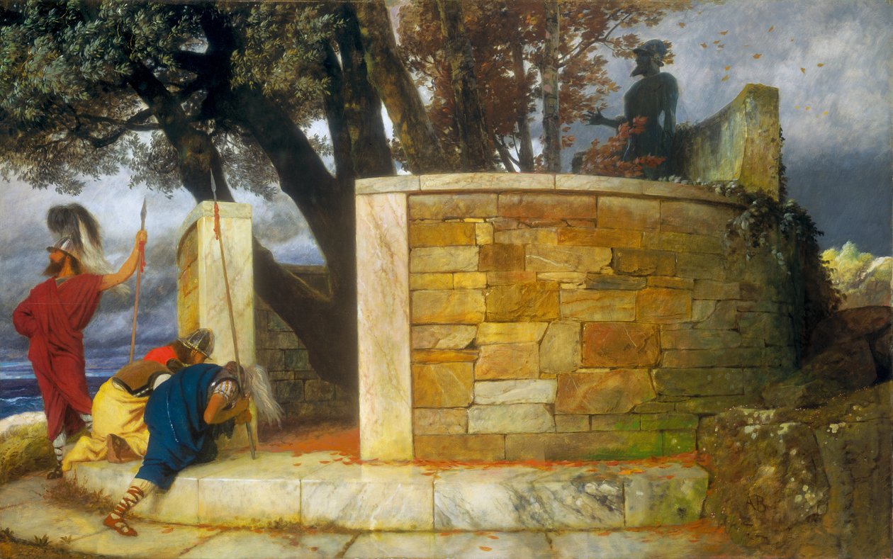 Sanktuarium Herkulesa autorstwa Arnold Böcklin
