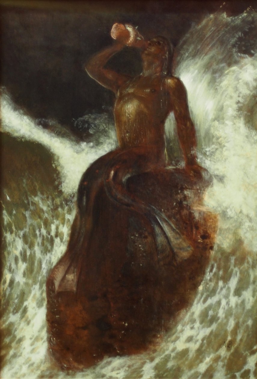 Tryton wieje na małża autorstwa Arnold Böcklin