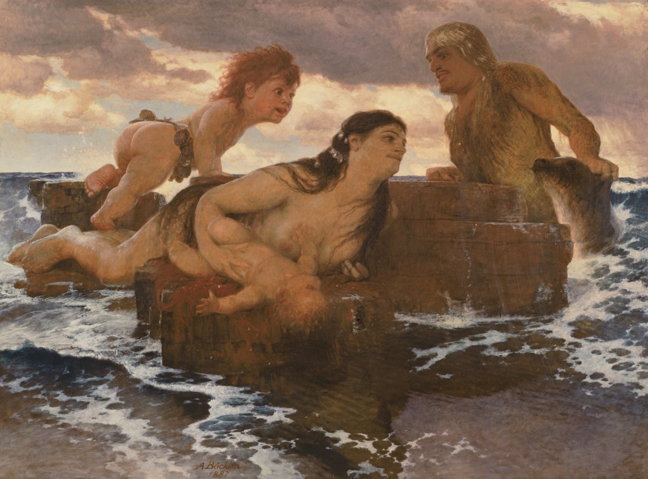 Morska sielanka, 1887 autorstwa Arnold Böcklin