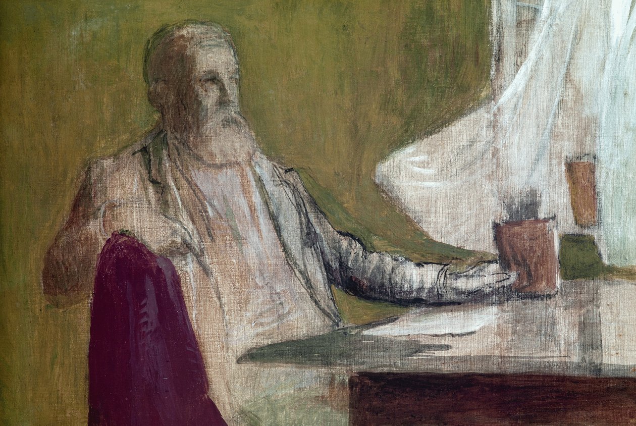 Autoportret, 1893-95 autorstwa Arnold Böcklin