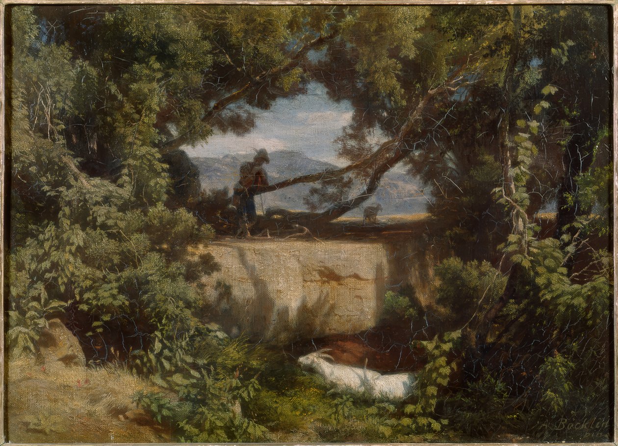 Pasterz w Kampanii autorstwa Arnold Böcklin