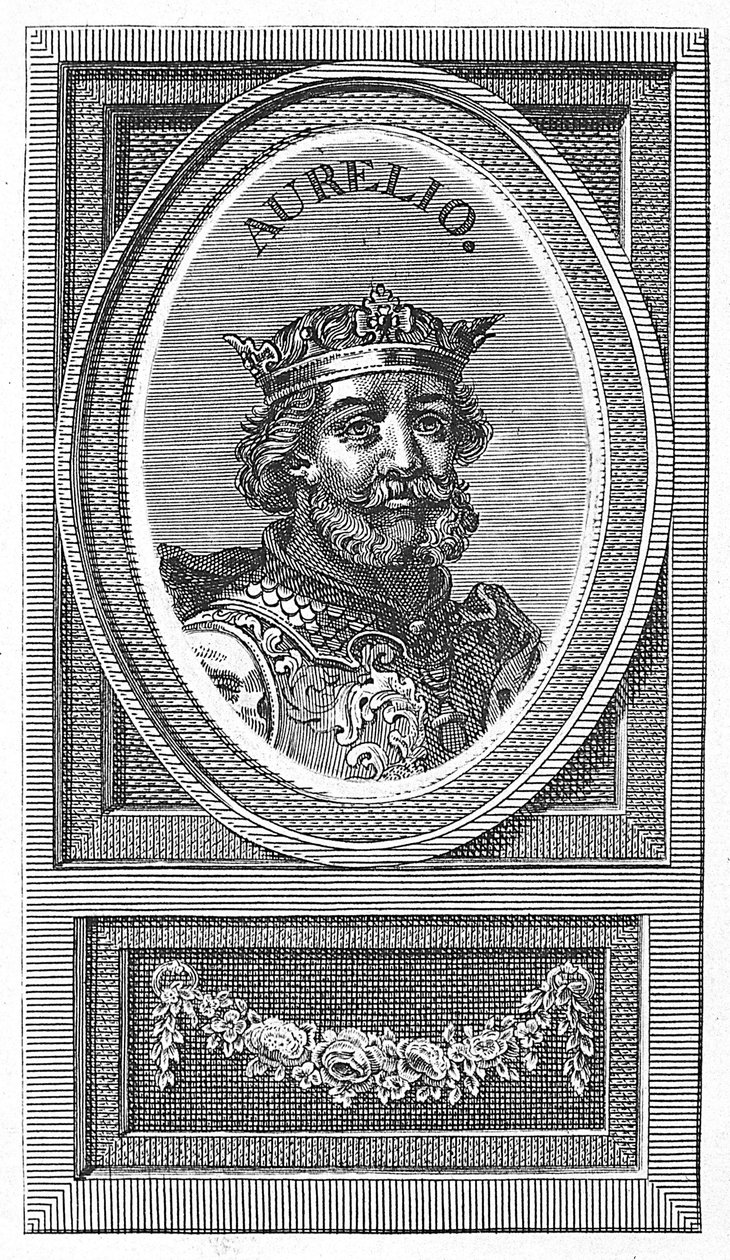 Aurelio, król Asturii autorstwa Arnold van Westerhout