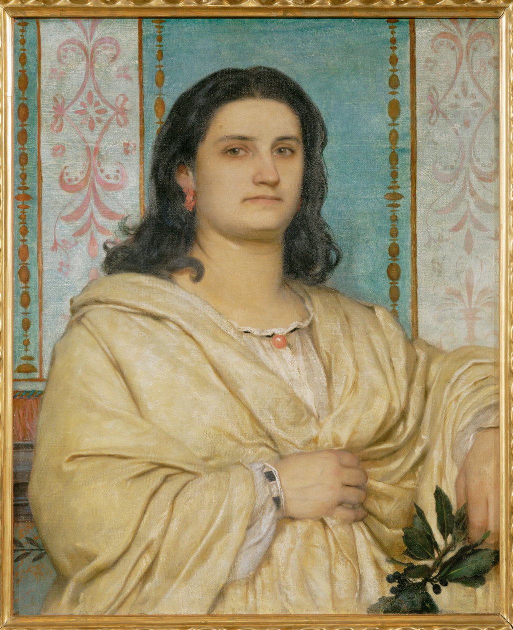 Bildnis Angela Boecklin als Muse - Portret Angeli Boecklin jako muzy ... (obraz na płótnie) autorstwa Arnold Böcklin