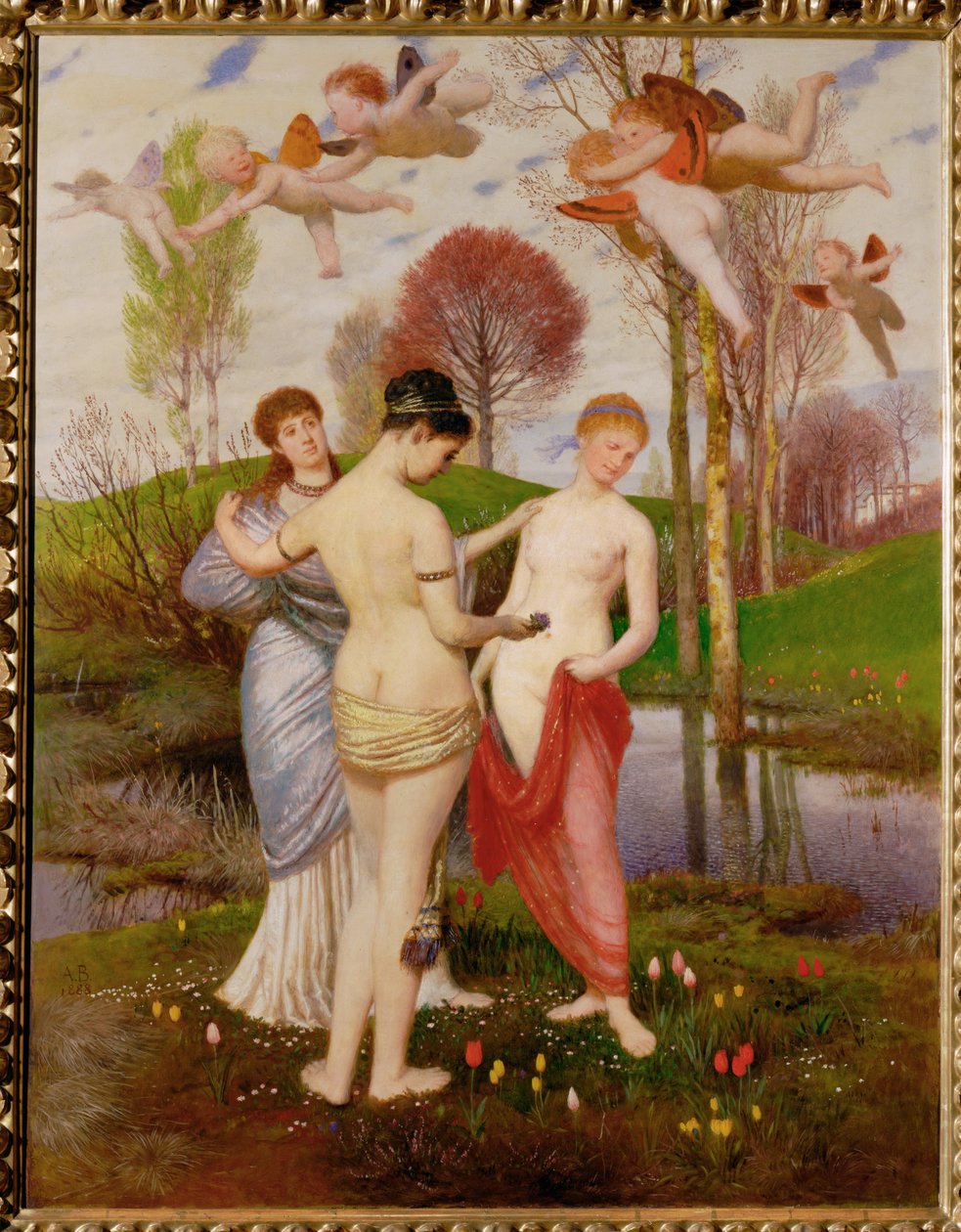 Fruehlingshymnus - Hymn wiosny ... autorstwa Arnold Böcklin